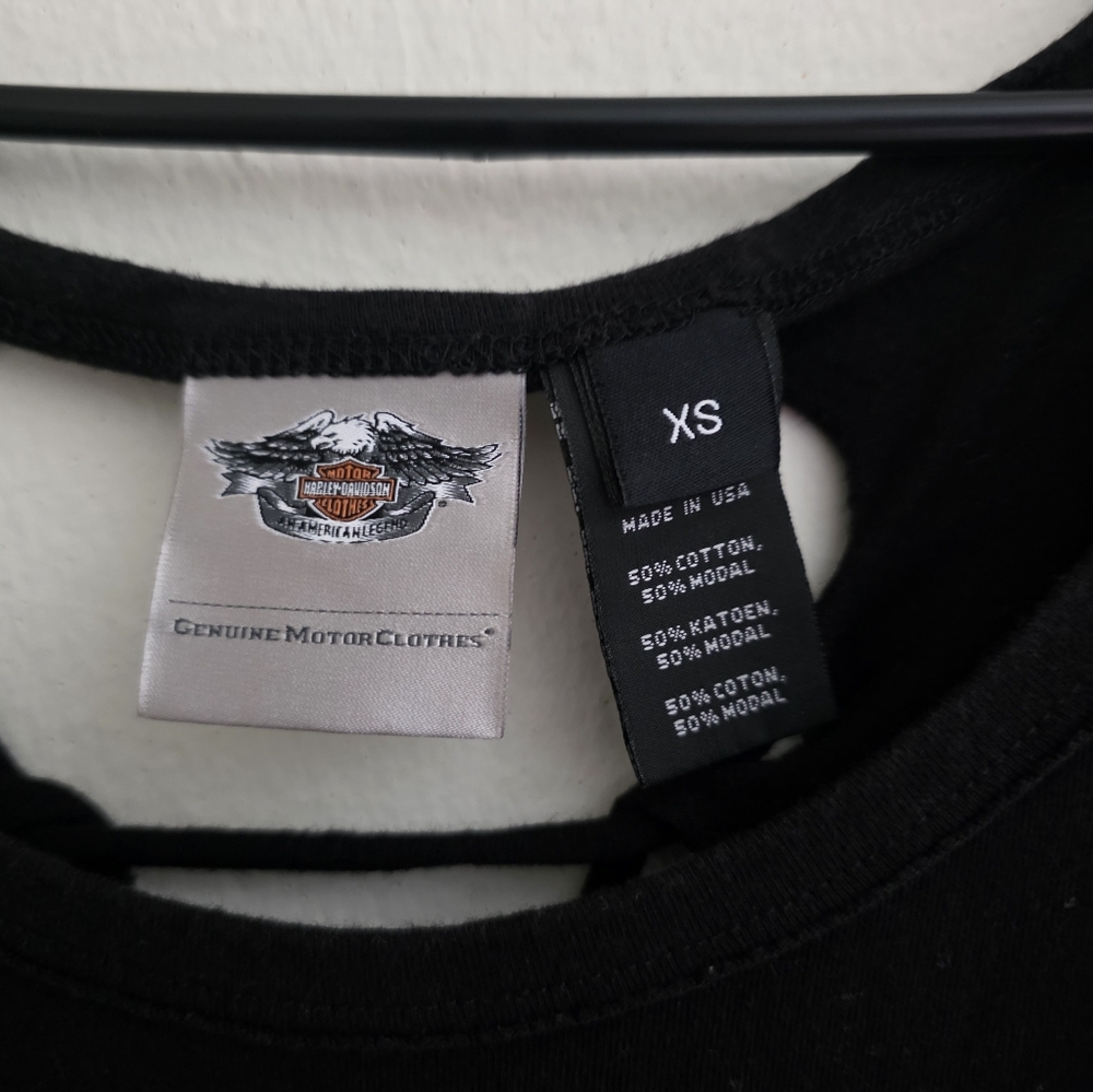 Harley‎ Davidson Graphic Tank Biker Studded And Knotted Size XS - Picture 2 of 4